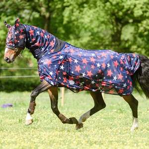 ผ้าคลุมม้าตาข่ายโพลีคอตตอนคุณภาพสูงสำหรับฤดูร้อน น้ำหนักเบา อุปกรณ์ขี่ม้า - Product Image 4