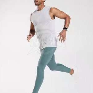 Leggings pour hommes sur mesure en coton et fibre de bambou, taille élastique, respirants, style unique - Product Image 4