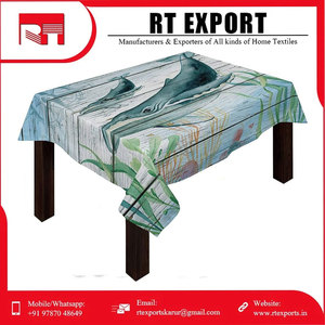 Nouvelle Arrivée Meilleure Vente Décoration de la Maison Nappe Ronde Brodée avec Logo Privé Personnalisé - Product Image 5