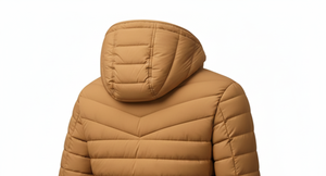Chaqueta Acolchada de Lona con Capucha Premium para Hombre, Frente Liso Teñido, Ligera, Aislante, Cortavientos, Transpirable, Ropa de Abrigo de Invierno - Product Image 4