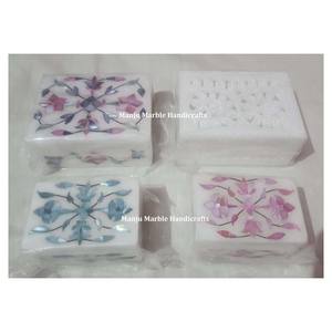 กล่องฝังหินอ่อนลายเปลือกหอยพร้อมมุกแท้ดีไซน์ใหม่สำหรับใช้ตกแต่งบ้านของขวัญ - Product Image 2