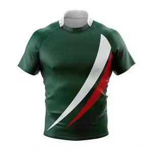 เสื้อกีฬารักบี้แบบปรับแต่งได้สำหรับทุกเพศ ระบายอากาศได้ดี ไซส์พลัส  แบบซับลิเมชั่น ปักลาย  พร้อมสกรีนชื่อทีมตามสั่ง - Product Image 1
