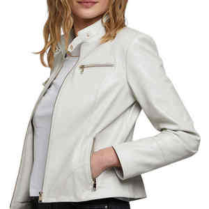 Chaqueta de cuero para mujer Fabricante mayorista Chaqueta de cuero para mujer - Product Image 6