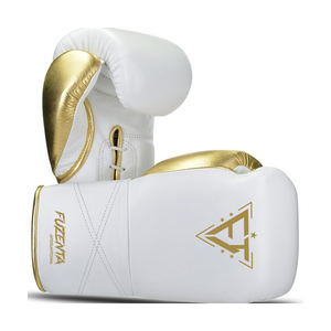 Gants en cuir de qualité supérieure à lacets pour la compétition professionnelle et les gants de combat, vente en gros, OEM personnalisé, gants de boxe de qualité supérieure - Product Image 1