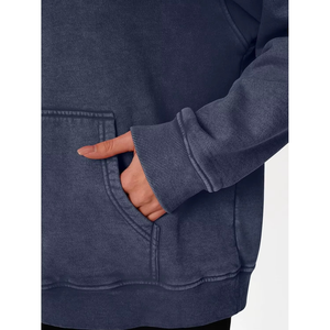 Sweats à capuche surdimensionnés à la mode pour femmes pull Vintage à capuche à manches longues tenues d'automne pour femmes pour l'hiver doublé - Product Image 6