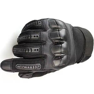 Guantes de moto personalizables de cuero genuino blanco de alta calidad para motocross y carreras de carretera - Product Image 1