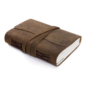 Antique Vintage Leather Journal <b>with</b> Deckle Edge and <b>Lock</b> Closure Wholesale Price for Planning and <b>Diary</b> Use PU Cover - Product Image 5
