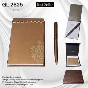 Juego de Regalo Ejecutivo 3 en 1 de Primera Calidad, con Logotipo Personalizado, Soporte de Escritorio de Cuero y Metal Hecho a Mano, Bolígrafo y Teléfono Móvil Plegable Doble - Product Image 5