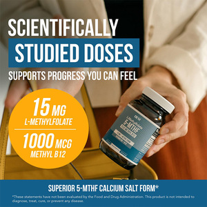 OEM/ODM L-Méthylfolate 5-MTHF Plus Coenzyme Méthyl B12 Vitamines en Capsules pour l'Humeur, la Méthylation de l'Homocystéine, la Cognition et les Nouveaux-nés - Product Image 3