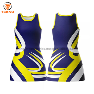 Vente en gros d'uniformes de sport d'équipe personnalisés pour femmes robes de netball avec bavoirs de netball robes confortables pour femmes OEM - Product Image 2