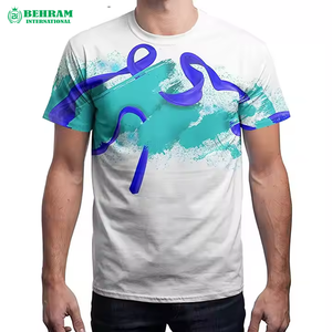 T-shirt pour hommes de qualité supérieure, respirant, 100% coton, col rond, imprimé numérique, écologique, coupe ample, pour adultes, vente en gros - Product Image 3