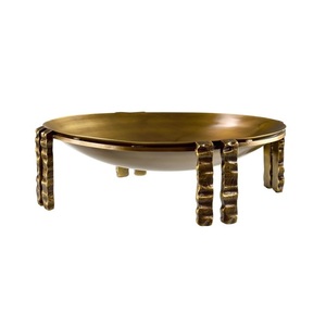 Pieds en métal argenté style meubles de salon rond moderne décoratif décor à la maison moderne Table d'appoint en métal - Product Image 5