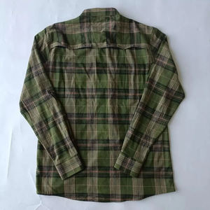 Camisas de Franela a Cuadros de Algodón 100% Tejidas Casuales para Hombre al por Mayor, Etiquetas Personalizadas, Estilo Urbano, Otoño - Product Image 2