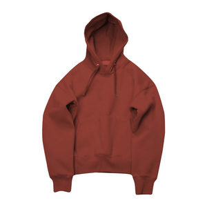 เสื้อฮู้ดไหล่ตกสำหรับผู้ชายผู้หญิงพิมพ์ลายถักป้องกันริ้วรอยระบายอากาศได้ดีสินค้าใหม่ล่าสุดออกแบบตามสั่ง - Product Image 5