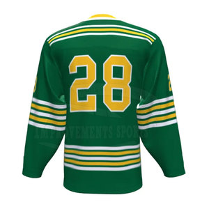 Nouveau maillot de hockey sur glace imprimé logo 100% tissu polyester pas cher prix maillot de hockey sur glace - Product Image 4