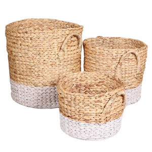 Hot New Design Jacinthe D'eau Panier De Rangement Panier Tissé Personnaliser Couleur Autres Décorations pour La Maison - Product Image 1