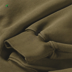 Confortable hommes sweat coton mélangé basiques pull plaine col rond Logo personnalisé col rond hiver mode tenue décontractée - Product Image 3