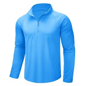 Chemise de pêche pour homme de haute qualité personnalisée, UPF 50, manches longues, fermeture éclair 1/4, combinaison de pêche, logo personnalisé, chemise à manches longues, combinaison de pêche - Product Image 2
