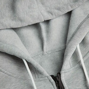 Ensemble de survêtements d'hiver pour hommes en gros Vêtements de jogging à capuche avec fermeture éclair Vêtements de sport décontractés Ensemble de survêtements de sport à motif solide pour hommes - Product Image 4