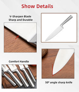 Venta al por mayor pedidos a granel personalizados OEM ODM servicio Damasco cuchillo de Chef de acero duradero hecho a mano ambidiestro Apto para lavavajillas - Product Image 6