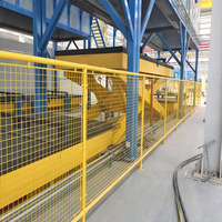 Hoge Kwaliteit Fabriek Bescherming Workshop Partitie Isolatie Netwerk Robot Veiligheidshek Wordt Gebruikt Voor Machine En Robot Isolatie