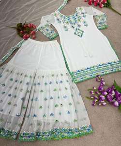 Salwar Kameez de style indien pakistanais prêt à porter, costume en coton pour femmes, cousu, robes élégantes pour femmes - Product Image 5