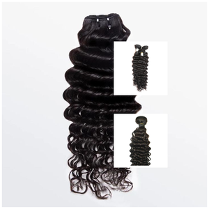 Remy Mongolian Deep Wave Raw Hair Weft Suave brillante y de larga duración - Product Image 6
