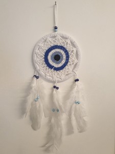 Dreamcatcher <b>Easter</b> Back to School Wedding Graduation Baptism Hanging Rope Beads Round Shape - Product Image 1