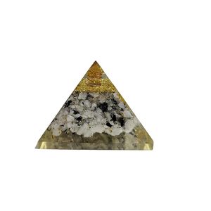 Pirámide de orgón de piedra lunar arcoíris-Cubo de metatrones para conexión divina y armonía - Product Image 3
