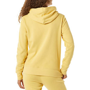 Sudadera con capucha Lisa suave y blanca para mujer Sudadera con capucha personalizada de algodón y forro polar Fabricante Sudaderas con capucha recortadas de peso pesado para mujer - Product Image 6