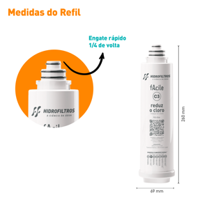 ไส้กรองน้ำเซรามิกคาร์บอนกัมมันต์ C3 |   การลดคลอรีน |   การเปลี่ยนอะไหล่ตู้เย็น - Product Image 3