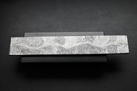 Billet de motif de plumes de Damas forgées à la main pour la forge de lames et l'artisanat en acier à lame à haute teneur en carbone et haute dureté