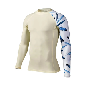 High Quality Wholesale Jiu Jitsu MMA Rash Guard <b>Swim</b> Shirts Men Custom Logo Printed <b>Long</b> <b>Sleeve</b> Breathable Sustainable Quick Dry - Product Image 4