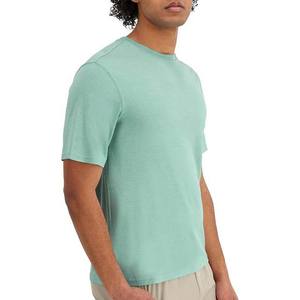 Couleur unie à manches courtes vêtements pour hommes grande taille t-shirts vêtements d'été de haute qualité coton respirant col rond hommes t-shirt - Product Image 4