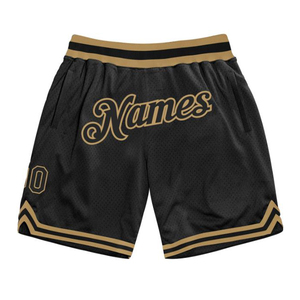 กางเกงขาสั้นบาสเก็ตบอลแบบปักโลโก้ได้ตามต้องการพร้อมตาข่ายแบบแห้งเร็วสไตล์วินเทจ - Product Image 2