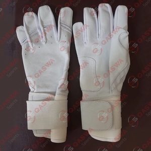 Guantes de bateo de béisbol de protección de manos de cuero OEM guantes de bateo de softbol hombres mujeres softbol guantes hechos a medida - Product Image 4