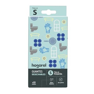 ถุงมือแบบใช้แล้วทิ้ง ไซส์เอส โฮมเมล 10 ชิ้น - Product Image 1