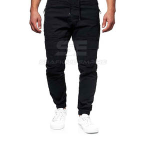 เสื้อผ้าลำลองแนวสตรีทของผู้ชายกางเกงคาร์โก้ผ้าคอตตอนใส่สบายเอวขนาดกลางสำหรับใส่วิ่งมีบริการ OEM - Product Image 1