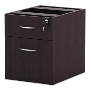 Meuble de classement suspendu à 2 tiroirs Alera Valencia Series, 15,63 po. X 20,5 pouces X 19,25 pouces Espresso - Un organisateur de bureau élégant - Product Image 3