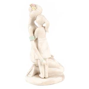 Handmade Decorative White <b>Porcelain</b> Mother and Daughter <b>Figurine</b> Sculptures Home Decor Gift Items - Product Image 3