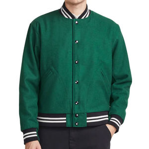 Veste universitaire Letterman de baseball à logo personnalisé à bas prix Veste universitaire brodée respirante de haute qualité pour hommes - Product Image 1