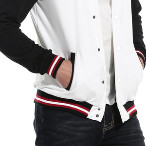 แจ็คเก็ตวาร์ซิตี้แบบยูนิเซ็กซ์ สไตล์เรโทร แนว Letterman สำหรับวิทยาลัย เบสบอล บอมเบอร์ ทำจากขนแกะถัก แฟชั่นสตรีทสำหรับฤดูหนาว รับผลิตแบบ OEM ตามสั่ง - Product Image 6