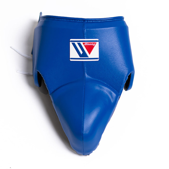 Winning Cowhide Leather Professional Adjustable Groin Protector Hook Loop Closure Boxing/Martial Arts Safety Equipment Quick Dry