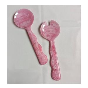 งานทำมือการออกแบบที่ทันสมัยเรซินเป็นมิตรกับสิ่งแวดล้อมสไตล์อเมริกันสลัดเซิร์ฟเวอร์เครื่องมืออเนกประสงค์ที่มีสีสันสำหรับบ้านโรงแรม - Product Image 6