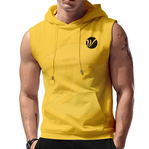 OEM Service Basics Sleeveless Gym Hoodies Latest Design Made In Pakistan Sleeveless Gym Hoodies - Product Image 1