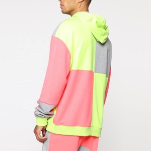 Calidad calumniosa 100% algodón francés Terry Hoodie hombres de gran tamaño Boxy Fit chándal sudadera en blanco y pantalones de chándal conjunto - Product Image 2