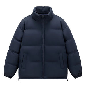 Men's Stylish Canvas <b>Puffer</b> <b>Jacket</b> Stand Front for Winter High Quality Customized Color Zipper Closure New Design Bulk Quantity - Product Image 5