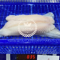 Filet de Pangasius surgelé, bien épluché, procédé de congélation IQF / TAKIMEX en vrac 1kg/carton, qualité -18°C, sans additifs, durée de conservation 2 ans