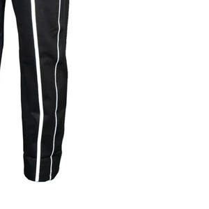 กางเกงจ็อกเกอร์สีดำยืดได้พิมพ์ลายสีพื้นสไตล์สตรีทแวร์ลำลองมีให้เลือกทุกขนาด - Product Image 5