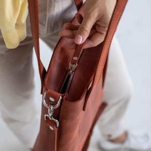 Capacité sac fourre-tout femmes en cuir véritable sac à bandoulière bureau sac à main mode pour la LTB-0258 quotidienne - Product Image 6